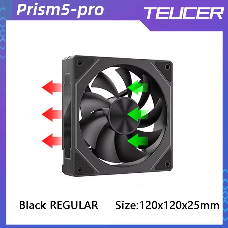 Prism 5 PRO 120Mm Fan Argb Pc Case Ventiladores 4PIN PWM 5V-3PIN Cpu Water Cooler PC Gamer Cooling Kit Fans Rgb Ventilador