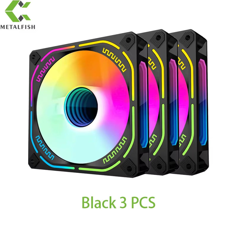 HJ-12 120Mm PWM PC Computer Case Fan 5V 3Pin Sync Argb Quiet Cooling Fans