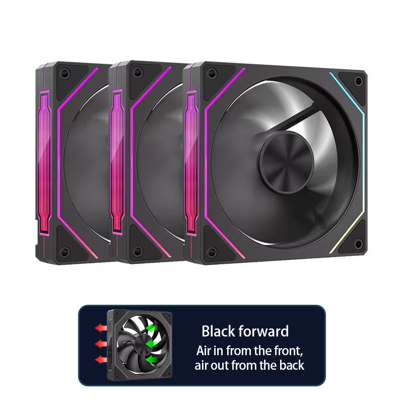 Prism 5 PRO 120Mm Fan Argb Pc Case Ventiladores 4PIN PWM 5V-3PIN Cpu Water Cooler PC Gamer Cooling Kit Fans Rgb Ventilador