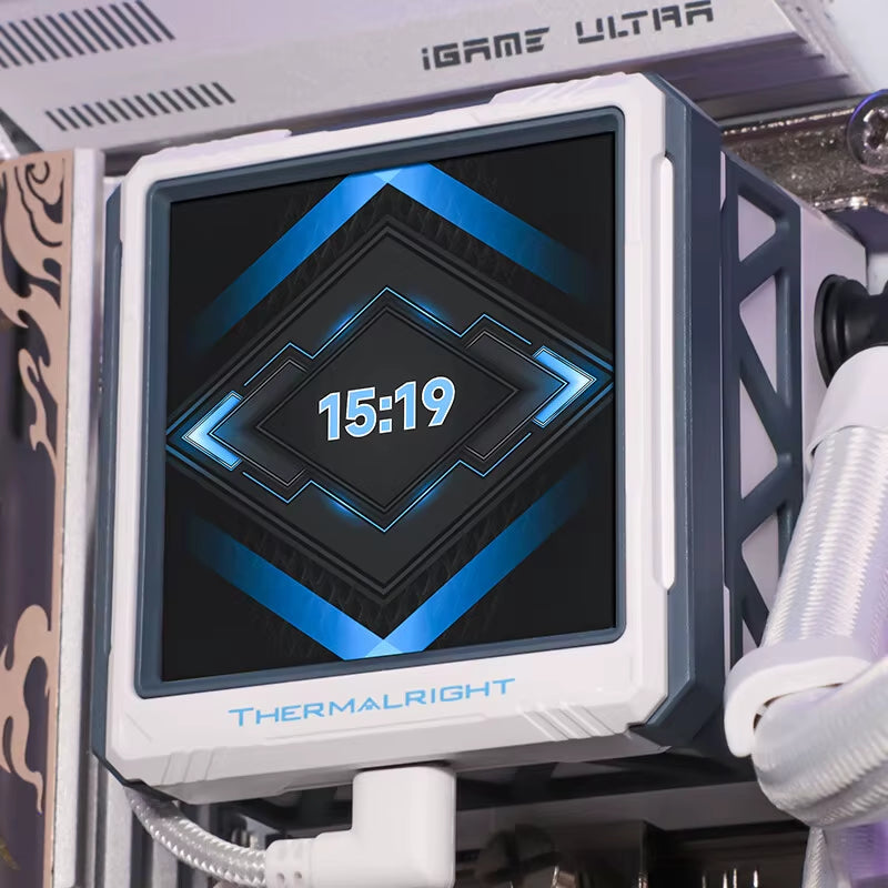 FW 360 ULTRA All-In-One CPU Water Cooler with 2.88" IPS LCD Monitor & Customizable Themes for LGA1851/1700 & AMD AM5