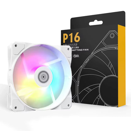Aigo P16 RGB FAN Ventoinha 120Mm Pc Computer Case Fan Rainbow Heatsink 4PIN 12Cm White CPU Cooler Silent Fan Cooling Ventilador