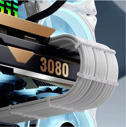 TEUCER EPS ATX PCI-E Extension Cable 350Mm 24PIN 4+4PIN 6+2PIN 8PIN PSU CPU GPU Motherboard Extension Cord