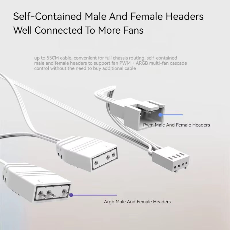 ID-COOLING NO-12015-XT ARGB Ultra Thin CPU Heatsink Fan PWM Temperature Control CPU Cooler Fan Water Cooled Chassis Fan