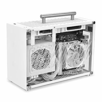 T60 Mini ITX White Case 9L Acrylic or Mesh Side Panel Compact Transparent PC Support SFX Psu/300Mm GPU