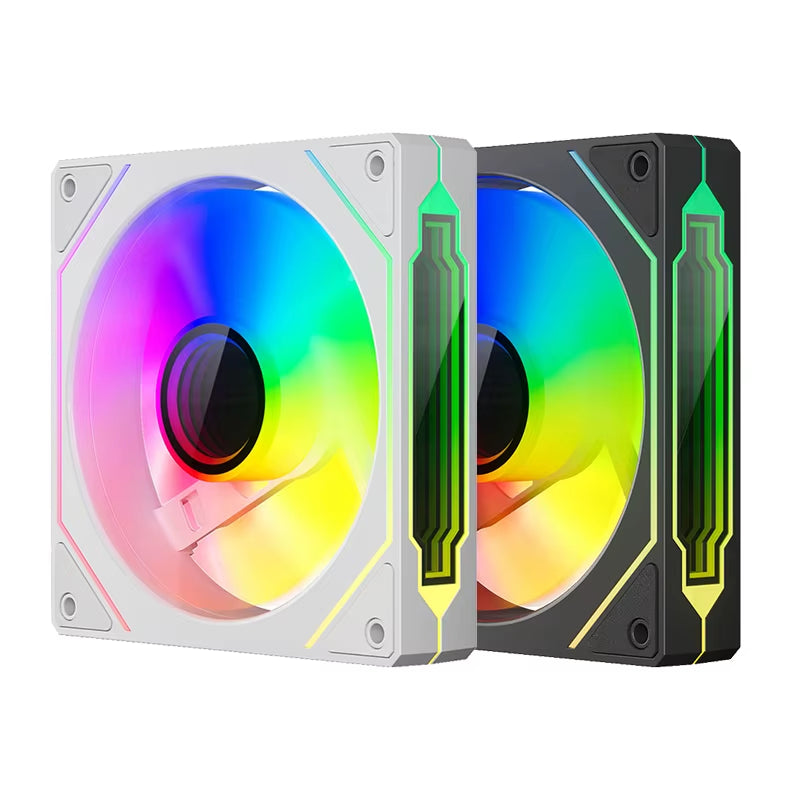 Prism 4 PRO 3PCS PC Case Fan 120Mm ARGB Cyclic Mirror Light Effect PWM 800-2000RPM CPU Cooler Ventilador