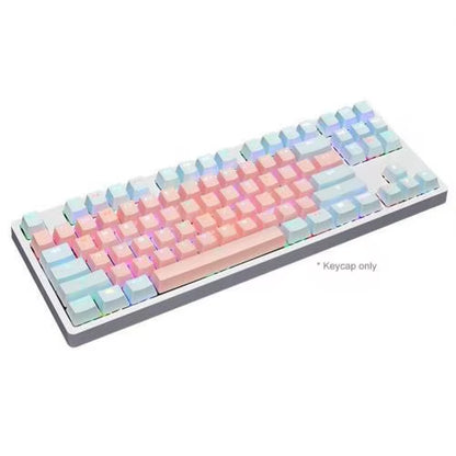 Key Cap 87Pcs/Set PBT Color Matching Light-Proof Mechanical Keyboard Keycaps Replacement Gaming Keyboard Computer Accessories