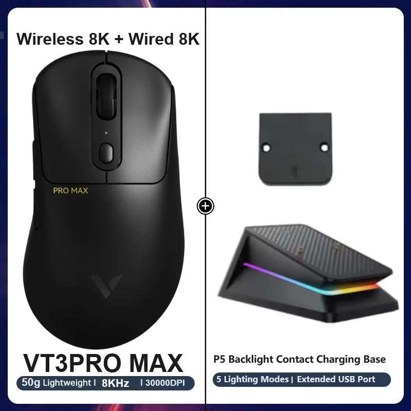 Vt3Pro Wireless Gaming Mouse 59G Lightweight 8Khz Polling Rate 26000DPI 9 Programmable Buttons Ultimate Optical Sensor