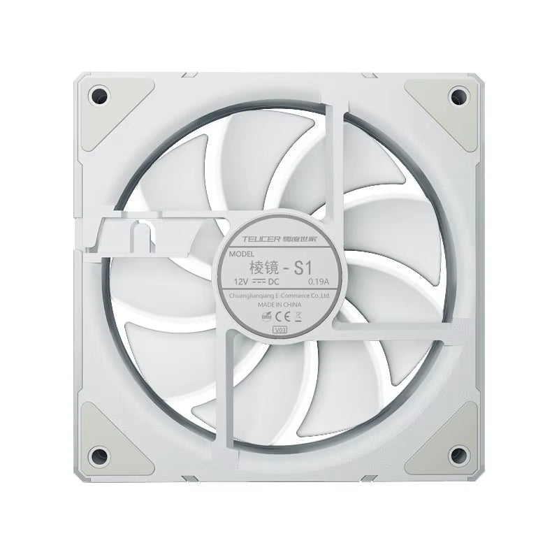 Prism S1 120MM ARGB PWM Chassis Fan - High-Performance PC Cooling Solution (800-1800 RPM)