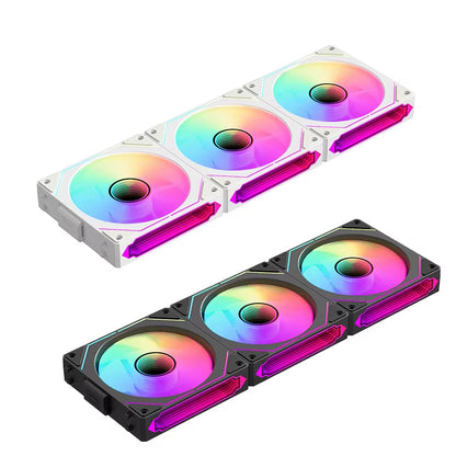 RGB 120mm PC Case Fan with Mirror Cycle Light Effect - High Performance 58.36CFM PWM CPU Cooler for Enhanced Cooling and Aesthetics