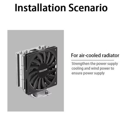 TE-12012 Ultra-Thin Cooling Fan 120X120X12Mm Ultra-Thin Size Low Noise 4PIN PWM for Desktop Computer CPU Cooler