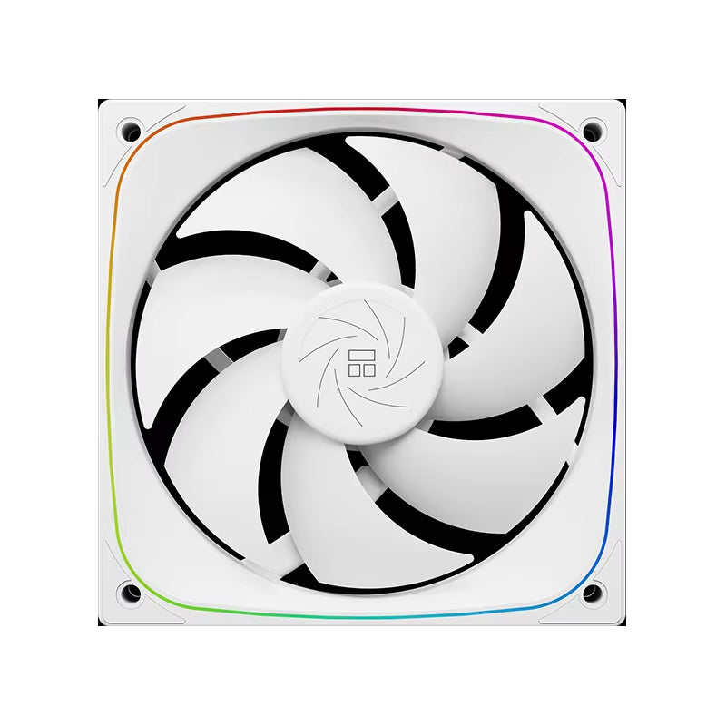 TL-Q12 120MM PWM/ARGB Performance Halo Fan Multi-Faceted Minimalistic Lighting Effects S-FDB Bearings Case Fans