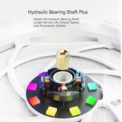 ID-COOLING NO-12015-XT ARGB Ultra Thin CPU Heatsink Fan PWM Temperature Control CPU Cooler Fan Water Cooled Chassis Fan