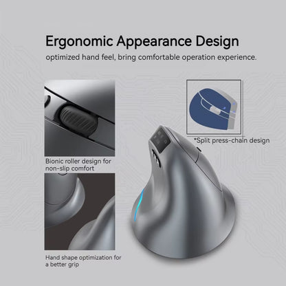 Zelotes F-26C Computer Laptop Office Mouse 2.4G Wireless Gaming Mouse Bluetooth Mouse DPI Adjustable LED Display Screen