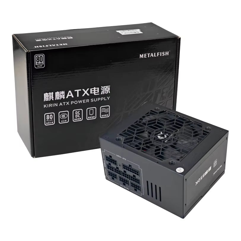 KIRIN850K ATX-600W 700W Black Power Supply 80 plus SILVER Support ATX3.0 Gaming Computer PSU for BTC(100-240V)