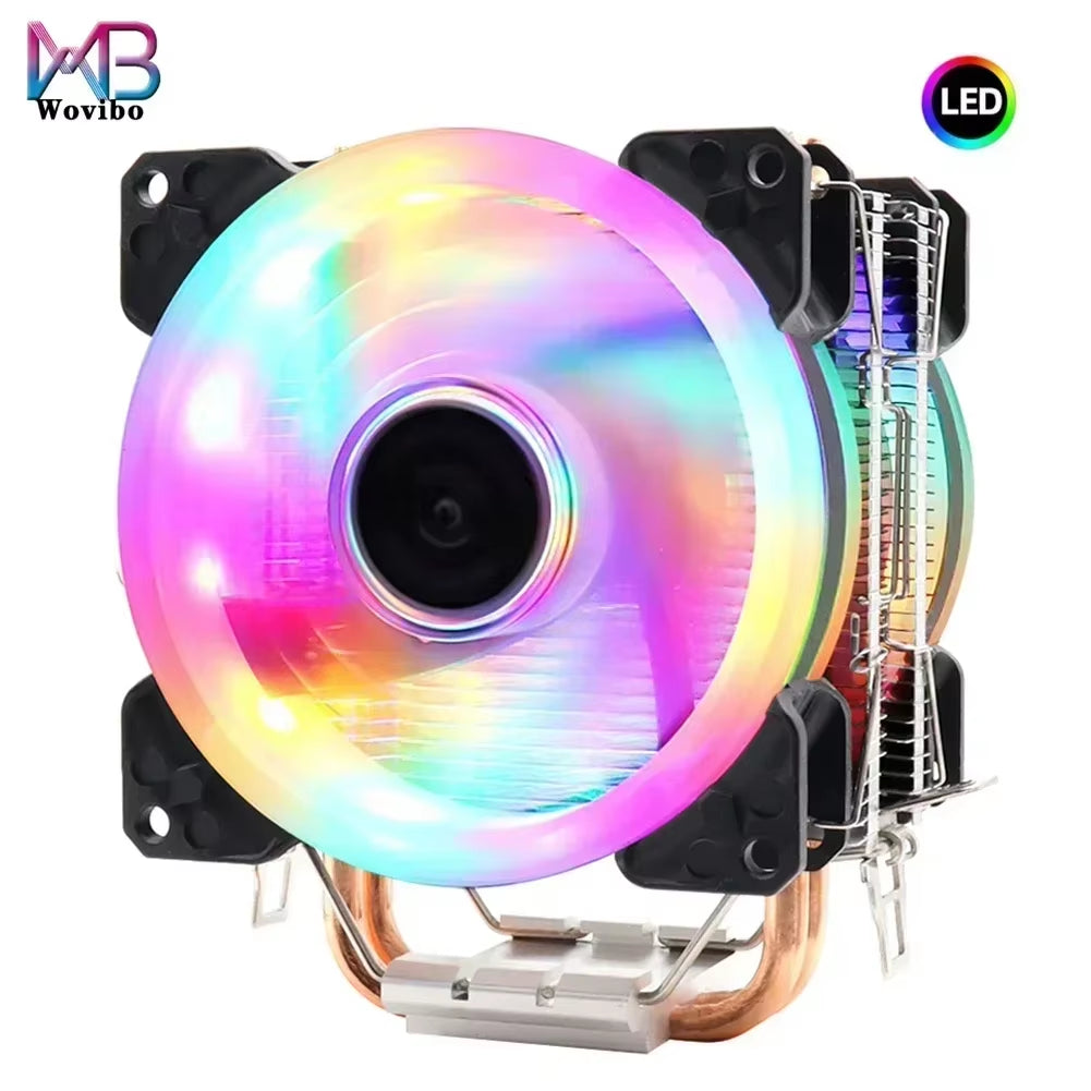 Ultra-Quiet 3Pin CPU Cooler Fan for Intel & AMD - Efficient Cooling for LGA 1150/1151/1155/1700/775/1200 & AM4/AM5