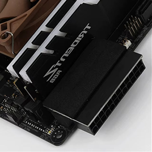 ATX Power Supply 24Pin 90 Degree Connector Adapter - DIY MOD Mounting Accessory for Easy Wiring Solutions