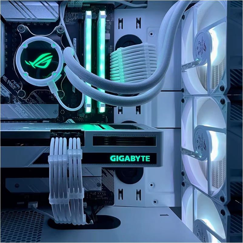 TEUCER EPS ATX PCI-E Extension Cable 350Mm 24PIN 4+4PIN 6+2PIN 8PIN PSU CPU GPU Motherboard Extension Cord