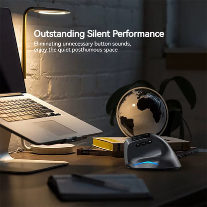 Zelotes F-26C Computer Laptop Office Mouse 2.4G Wireless Gaming Mouse Bluetooth Mouse DPI Adjustable LED Display Screen