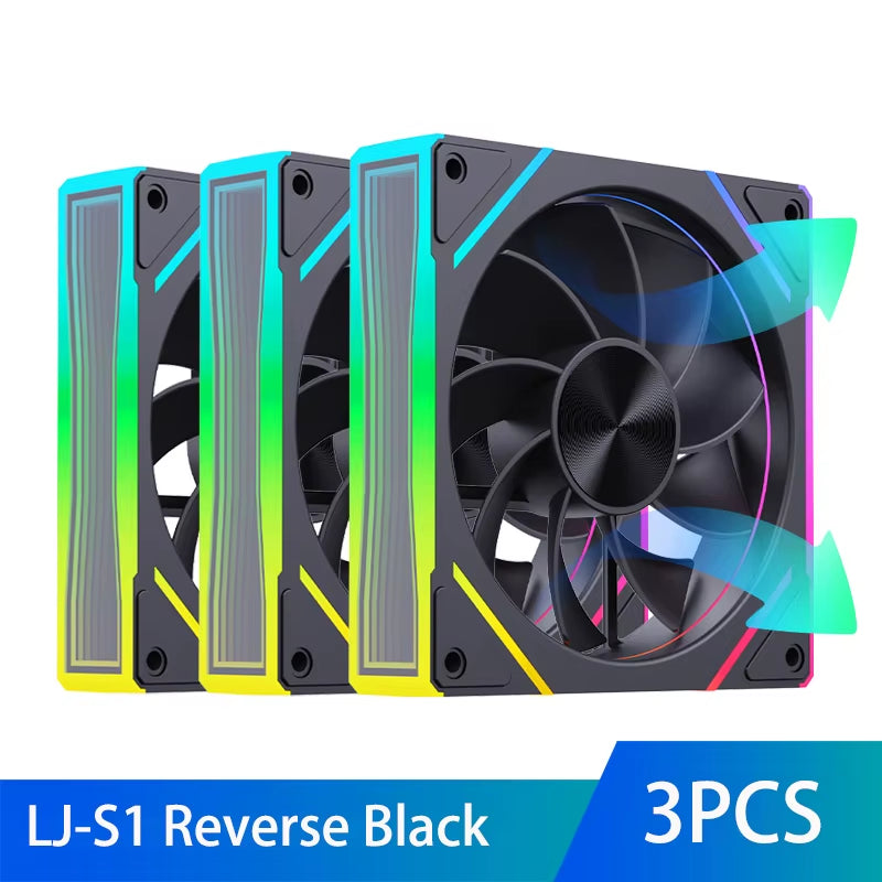 Prism S1 120MM ARGB PWM Chassis Fan - High-Performance PC Cooling Solution (800-1800 RPM)