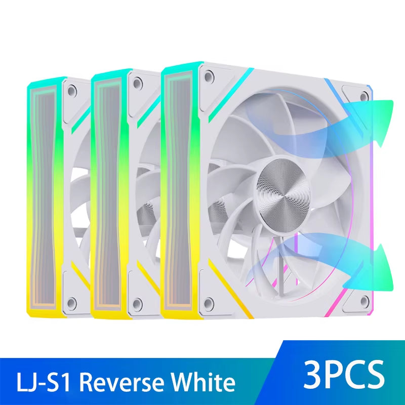 Prism S1 120MM ARGB PWM Chassis Fan - High-Performance PC Cooling Solution (800-1800 RPM)
