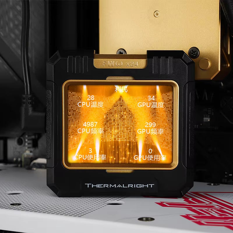 FW 420 All-In-One CPU Water Cooler with 2.4" IPS LCD Monitor - Customizable Themes for LGA1851/1700 and AMD AM4/AM5