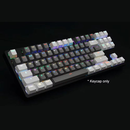 Key Cap 87Pcs/Set PBT Color Matching Light-Proof Mechanical Keyboard Keycaps Replacement Gaming Keyboard Computer Accessories