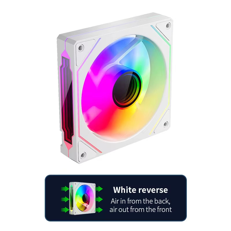 Prism 4 PRO 3PCS PC Case Fan 120Mm ARGB Cyclic Mirror Light Effect PWM 800-2000RPM CPU Cooler Ventilador