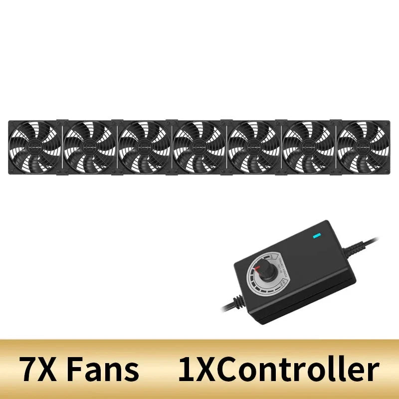 High Speed Large Air Volume Mining Machine Fan 120MM 3000RPM Mining Machine Workstation Cabinet Fan Server System Fan Kit