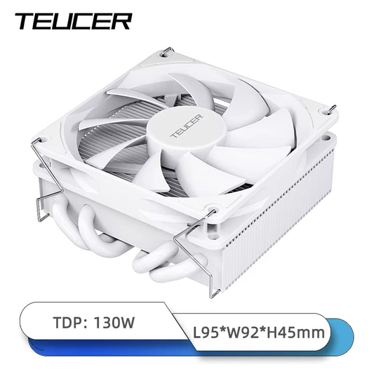 UT-45 Low Profile CPU Cooler - 4 Heat Pipes & 4Pin Fan for Intel LGA 1700/1200/2011/2066 & AMD AM4/AM5