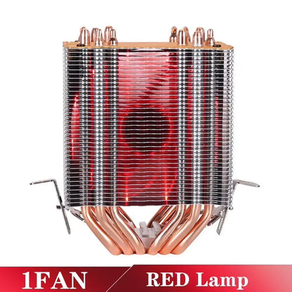 Ultra-Quiet 6 Heatpipe CPU Cooler - 160W PWM Fan for Intel & AMD Compatibility