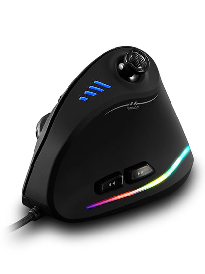 ZELOTES C-18 Vertical Gaming Mouse 10000 DPI Programmable 11 Buttons USB Wired RGB Optical Remote Mouse Gamer Mice for Laptop PC