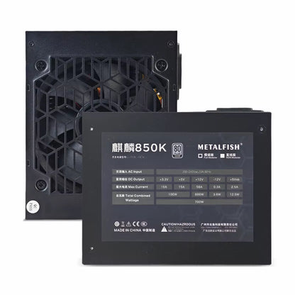 KIRIN850K ATX-600W 700W Black Power Supply 80 plus SILVER Support ATX3.0 Gaming Computer PSU for BTC(100-240V)