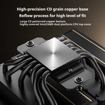 ID-COOLING Dual-Tower 6 Heat Pipes CPU Cooler Dual Cooling Fans High-Performance Air Cooler for LGA1700/1200/115X AMD AM5/AM4