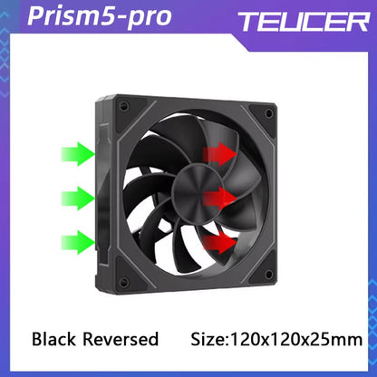 Prism 5 PRO 120Mm Fan Argb Pc Case Ventiladores 4PIN PWM 5V-3PIN Cpu Water Cooler PC Gamer Cooling Kit Fans Rgb Ventilador