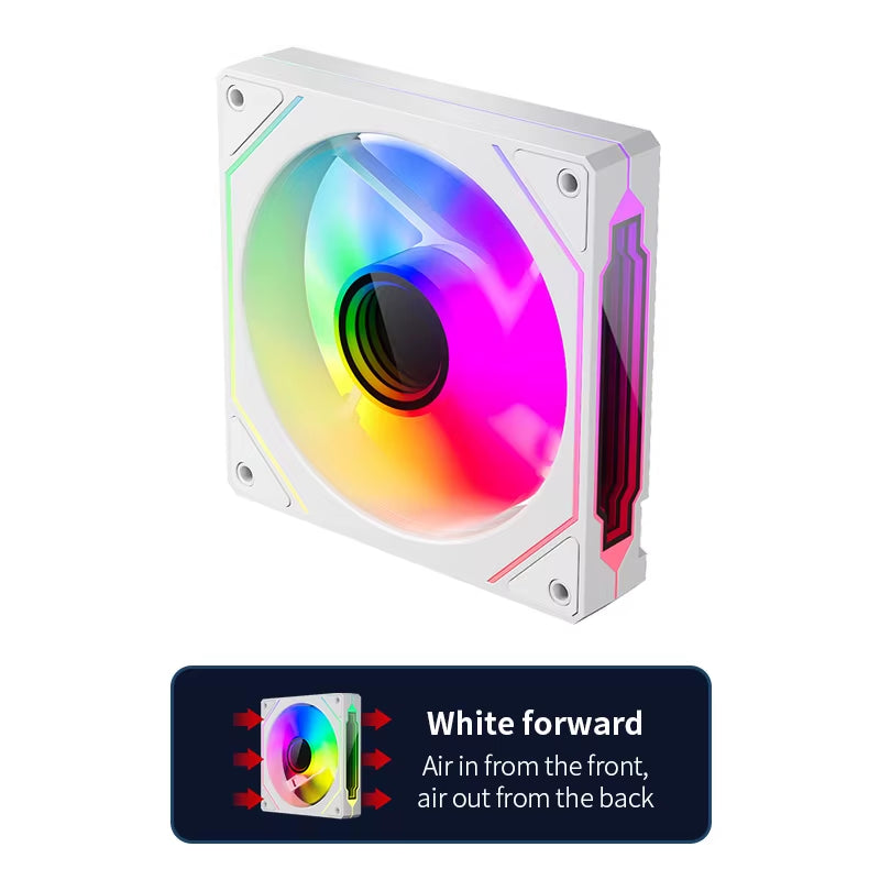 Prism 4 PRO 3PCS PC Case Fan 120Mm ARGB Cyclic Mirror Light Effect PWM 800-2000RPM CPU Cooler Ventilador