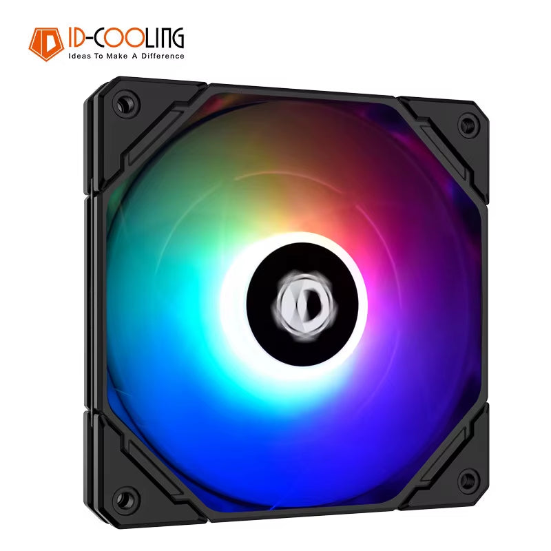 ID-COOLING NO-12015-XT ARGB Ultra Thin CPU Heatsink Fan PWM Temperature Control CPU Cooler Fan Water Cooled Chassis Fan