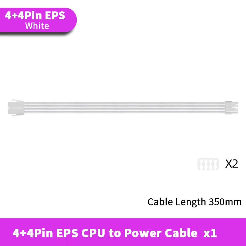 TEUCER EPS ATX PCI-E Extension Cable 350Mm 24PIN 4+4PIN 6+2PIN 8PIN PSU CPU GPU Motherboard Extension Cord