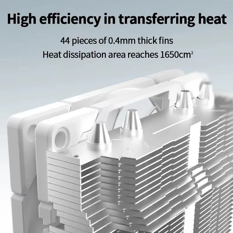 ID-COOLING IS-40X Low Profile CPU Cooler - Efficient 4 Heat Pipe Design for LGA1200/1700/115X AM4/AM5 ITX Chassis