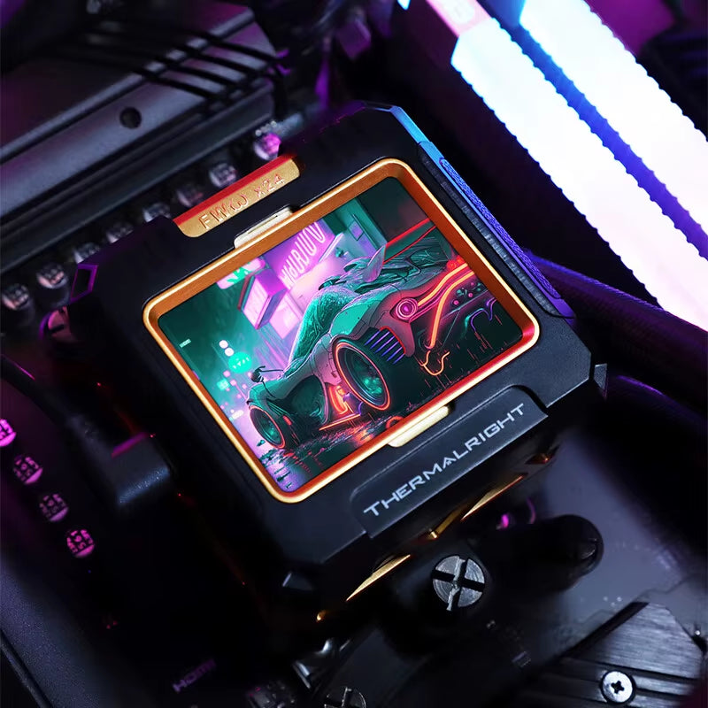 FW 420 All-In-One CPU Water Cooler with 2.4" IPS LCD Monitor - Customizable Themes for LGA1851/1700 and AMD AM4/AM5