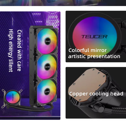 AF-S240 Water Cooler 240Mm All-In-One Liquid CPU Cooler RGB Fan CPU Cooling Support Lga1700/115X AMD AM4/AM5