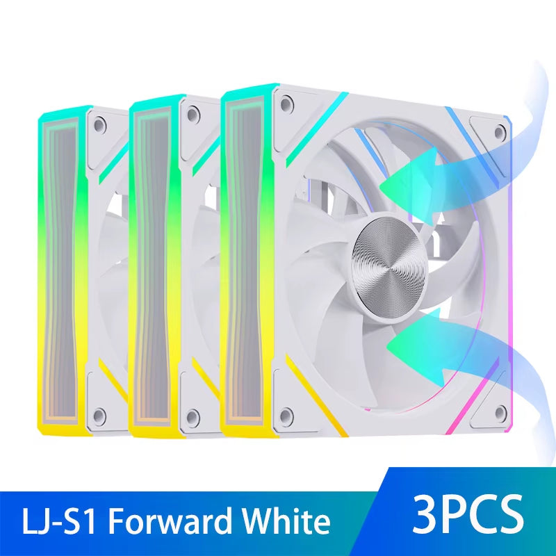 Prism S1 120MM ARGB PWM Chassis Fan - High-Performance PC Cooling Solution (800-1800 RPM)