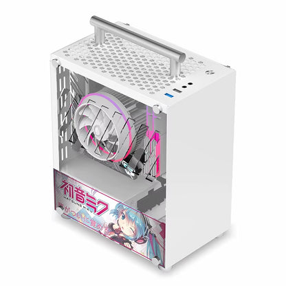 T40 Mini ITX Case 7L Acrylic or Mesh Side Panel and Portable Handle Support SFX Psu/206Mm GPU