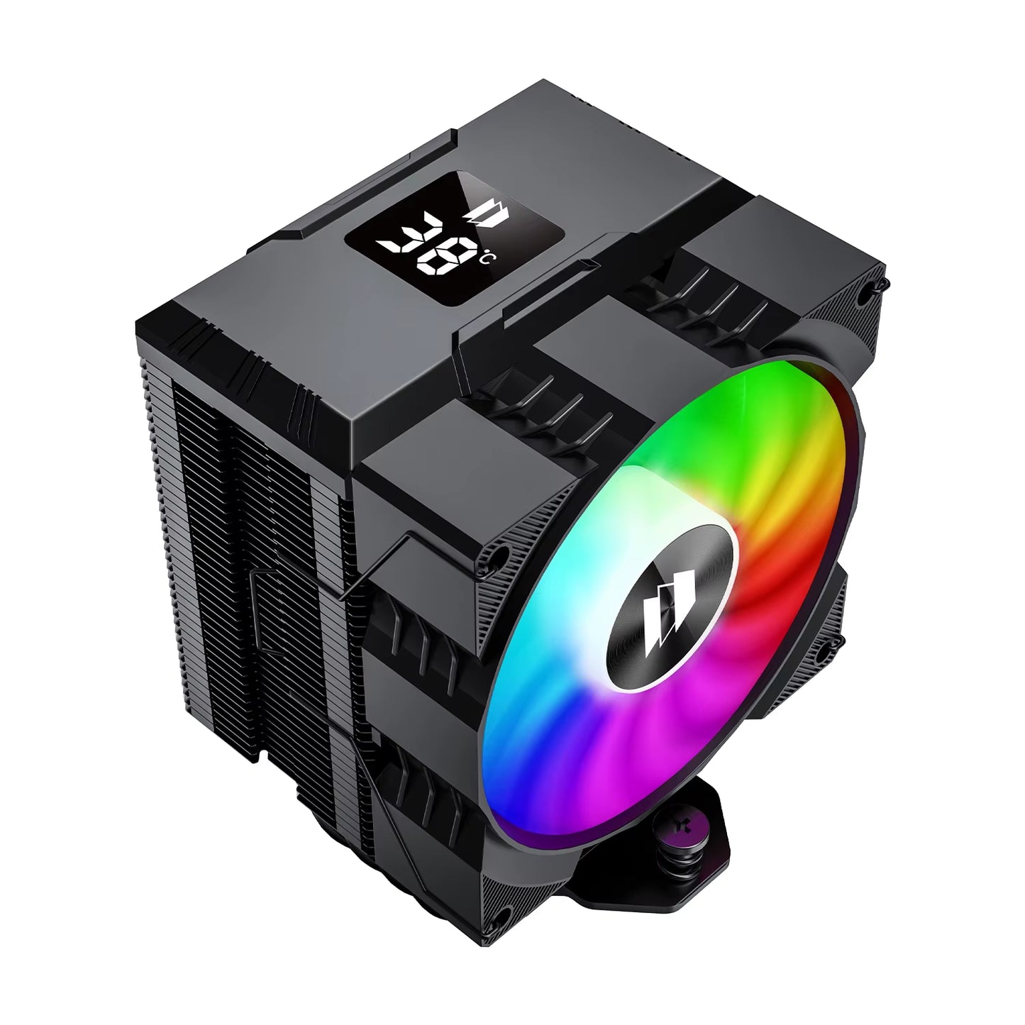 Walrus Assassin 90 Digital Display 4 Heatpipe CPU Cooler 92Mm Cooling Fan Radiator Air Cooler for LGA1700/1200 AM4 AM5