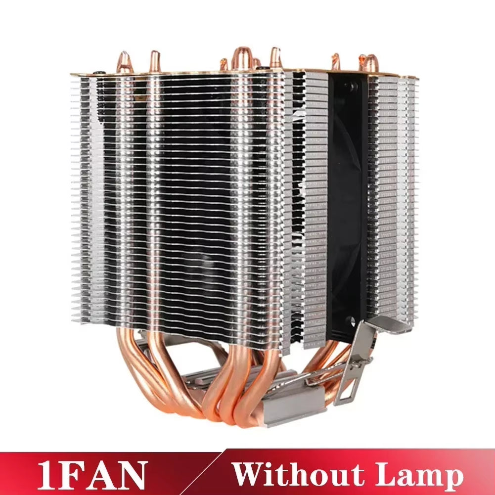 Ultra-Quiet 6 Heatpipe CPU Cooler - 160W PWM Fan for Intel & AMD Compatibility