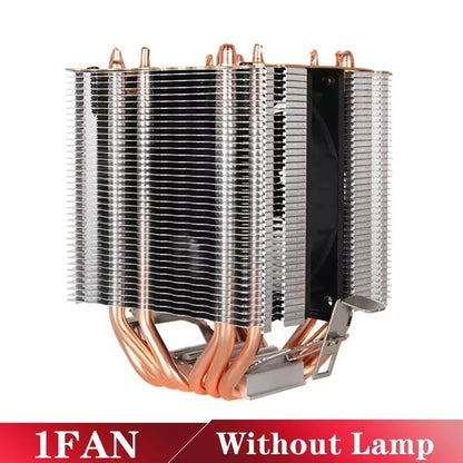 Ultra-Quiet 6 Heatpipe CPU Cooler - 160W PWM Fan for Intel & AMD Compatibility