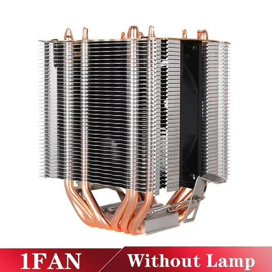 Ultra-Quiet 6 Heatpipe CPU Cooler - 160W PWM Fan for Intel & AMD Compatibility