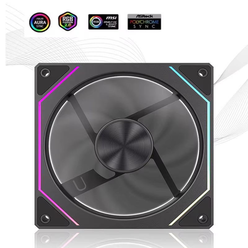 Prism 5 PRO 120Mm Fan Argb Pc Case Ventiladores 4PIN PWM 5V-3PIN Cpu Water Cooler PC Gamer Cooling Kit Fans Rgb Ventilador