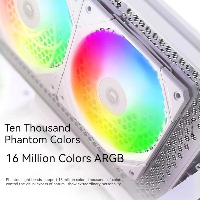 ID-COOLING NO-12015-XT ARGB Ultra Thin CPU Heatsink Fan PWM Temperature Control CPU Cooler Fan Water Cooled Chassis Fan