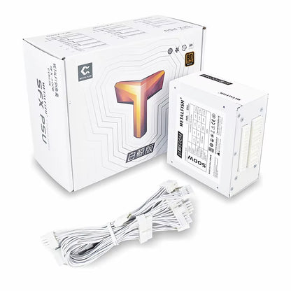 Full-Modular SFX-500W PSU 80Plus Bronze White Power Supply for Mini ITX Chassis Small Computer Case 100/220V