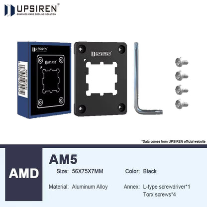 LGA1700-BCF/ AM5 BLACK CPU Bend Correction Fixed Buckle Anti-Bending Bracket Pressure Plate CPU Cooler Full Fit Fixer